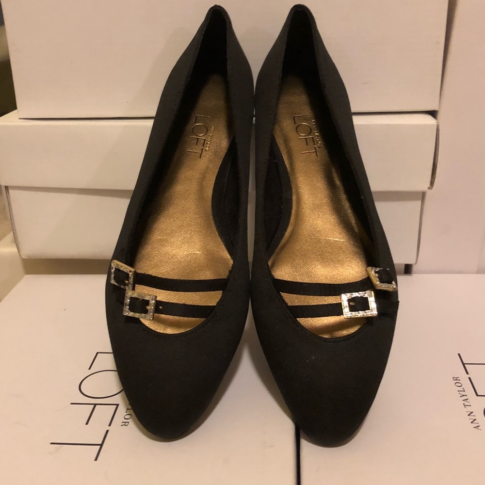 Loft black satin flats - Picture 2 of 6
